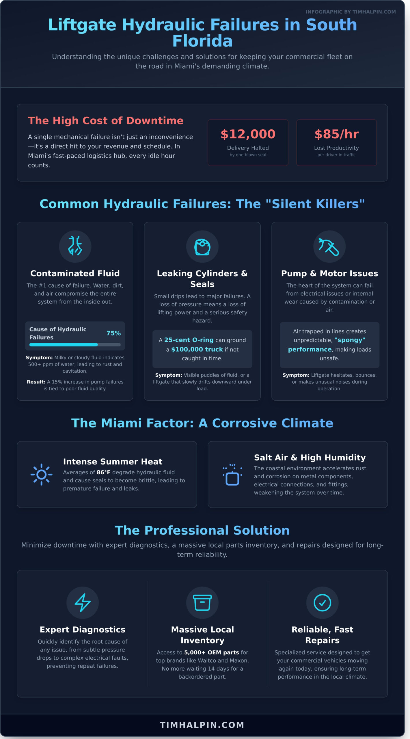 Liftgate Hydraulic Repair in Miami: Fast Service for South Florida Fleets