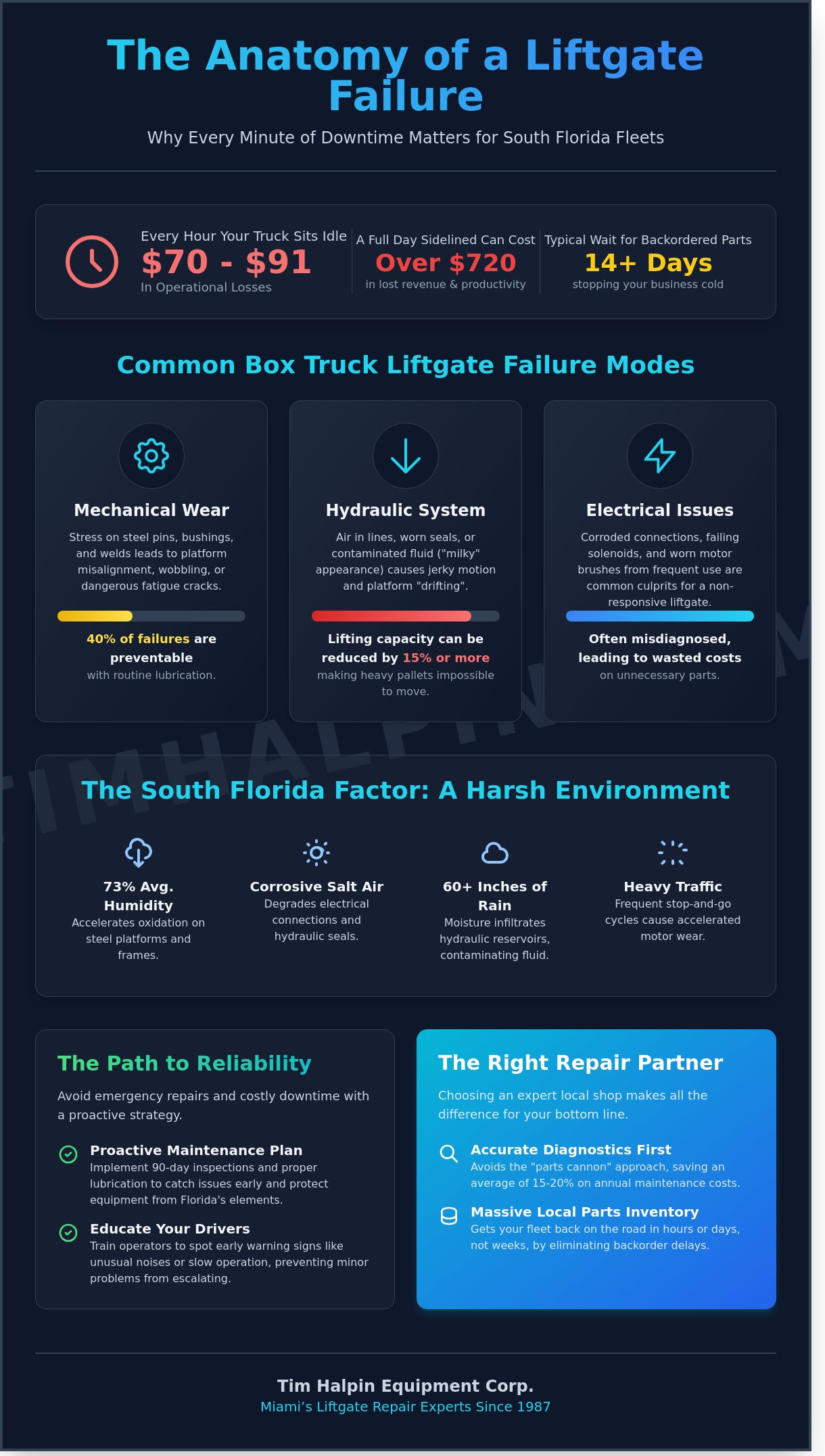 Box Truck Liftgate Repair in Miami: Minimizing Downtime for South Florida Fleets