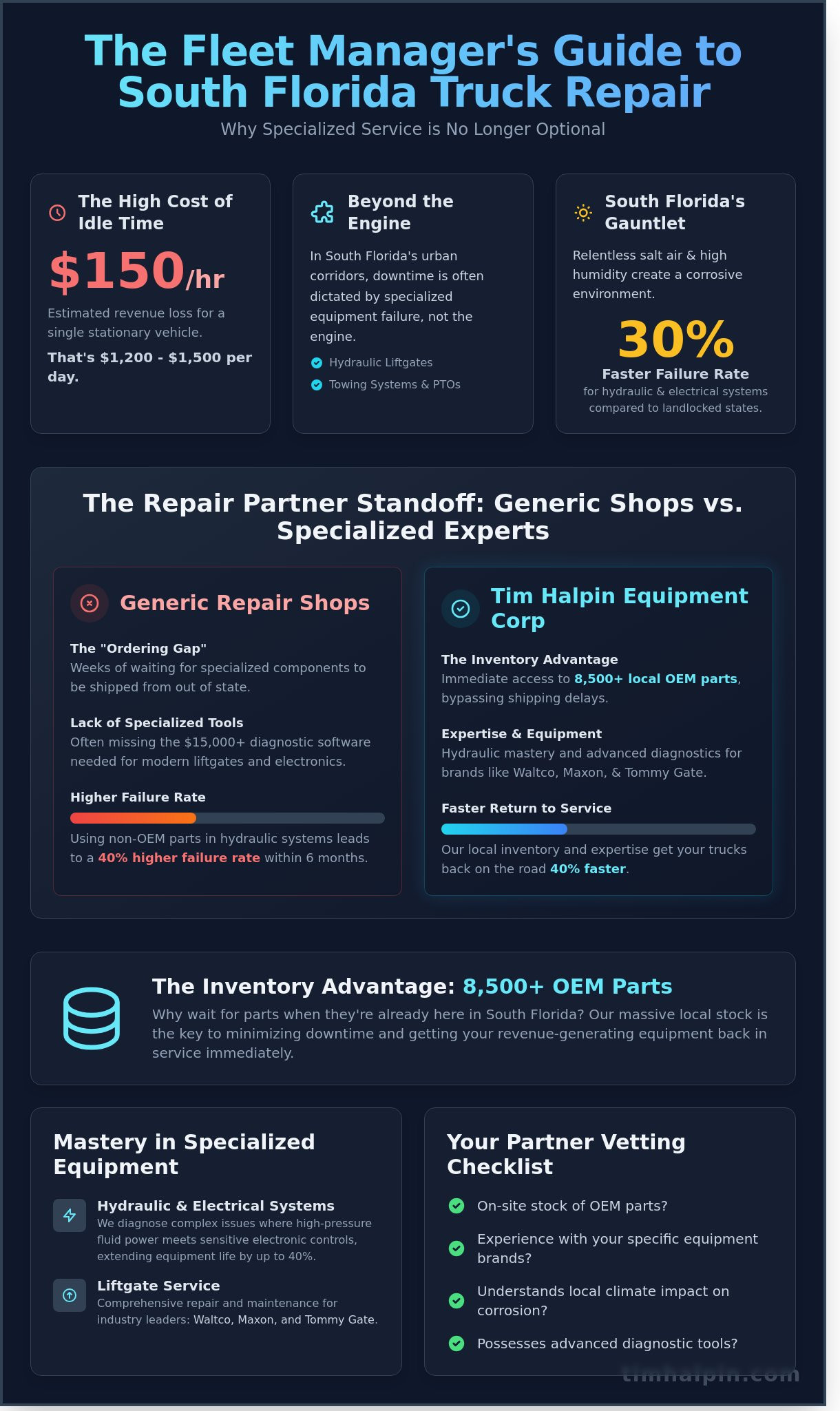 Commercial Truck Repair in South Florida: Minimising Downtime with Expert Equipment Service