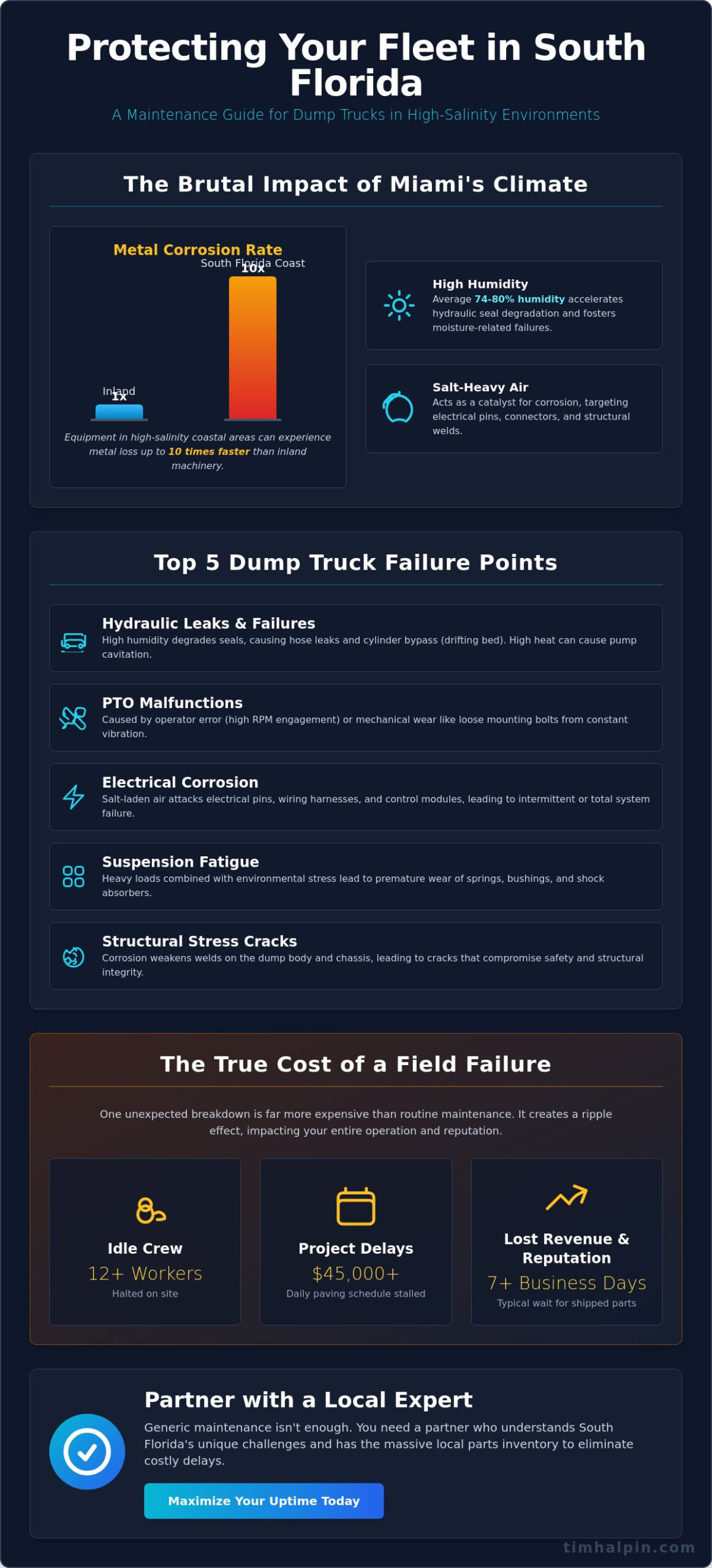 Dump Truck Repair in South Florida: The Professional Guide to Maximising Uptime