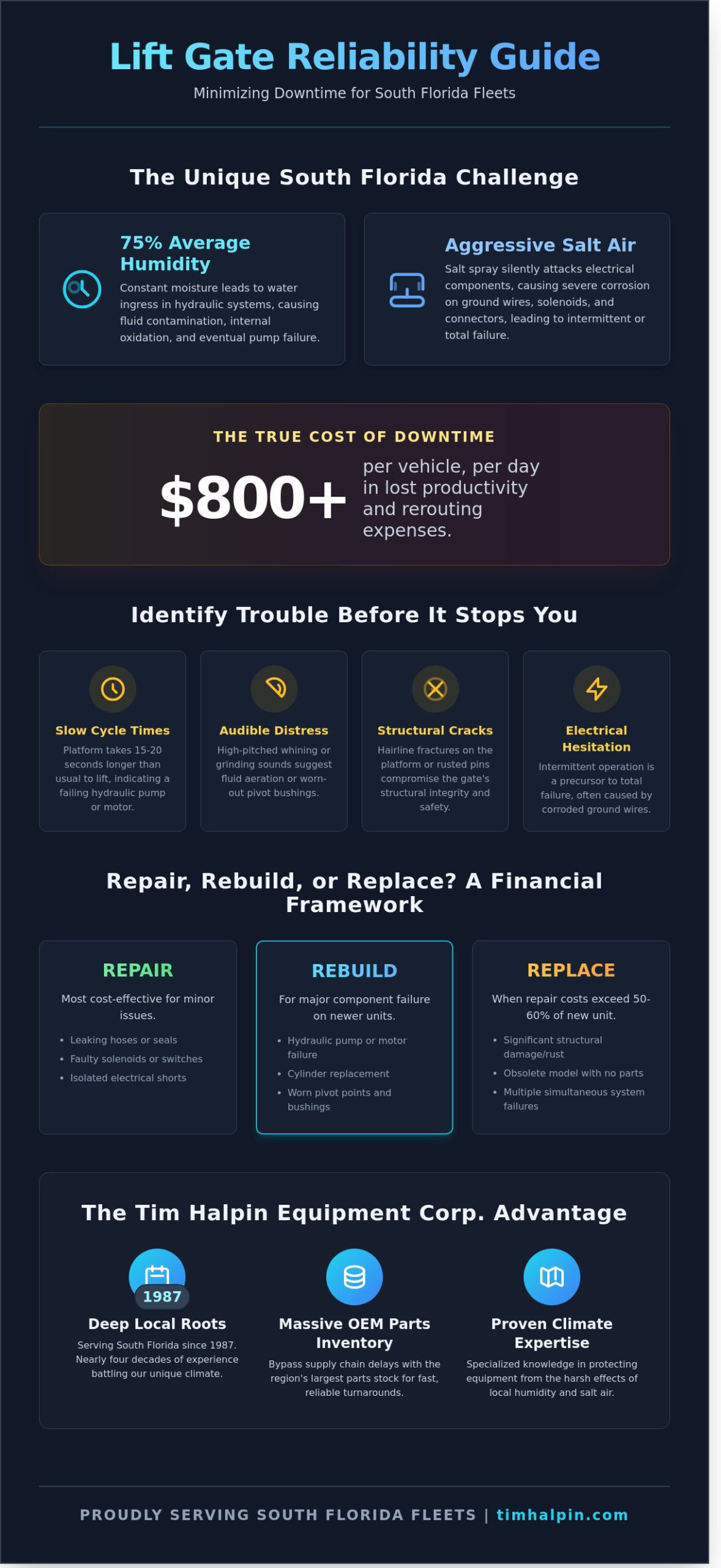 Expert Lift Gate Repair in South Florida: Minimize Downtime & Maximize Fleet Safety