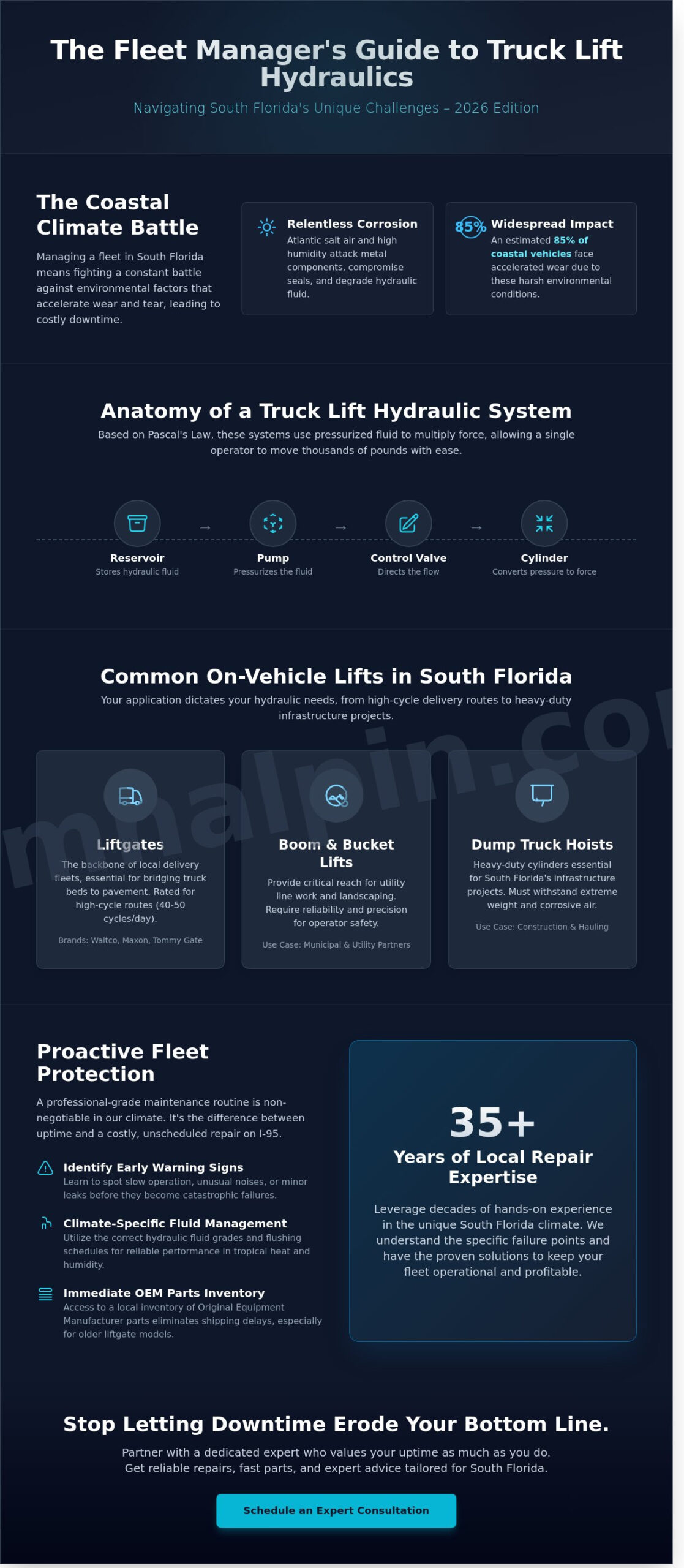 Truck Lift Hydraulic Systems: The 2026 South Florida Guide to Repair & Maintenance