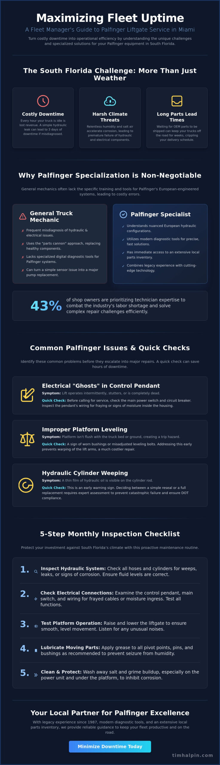 Palfinger Liftgate Service in Miami: The Fleet Manager’s Guide to Reliability