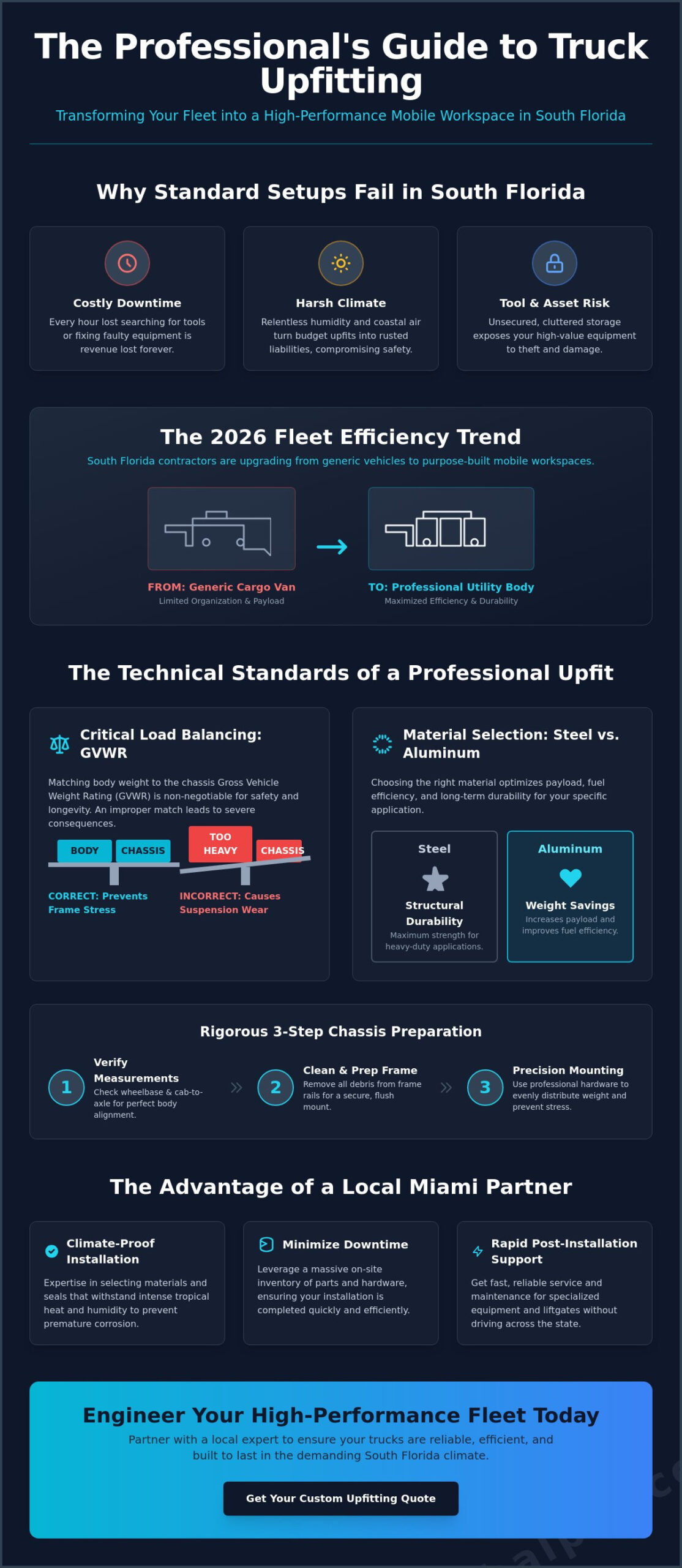 Professional Utility Body Installation in Miami: The 2026 Fleet Efficiency Guide