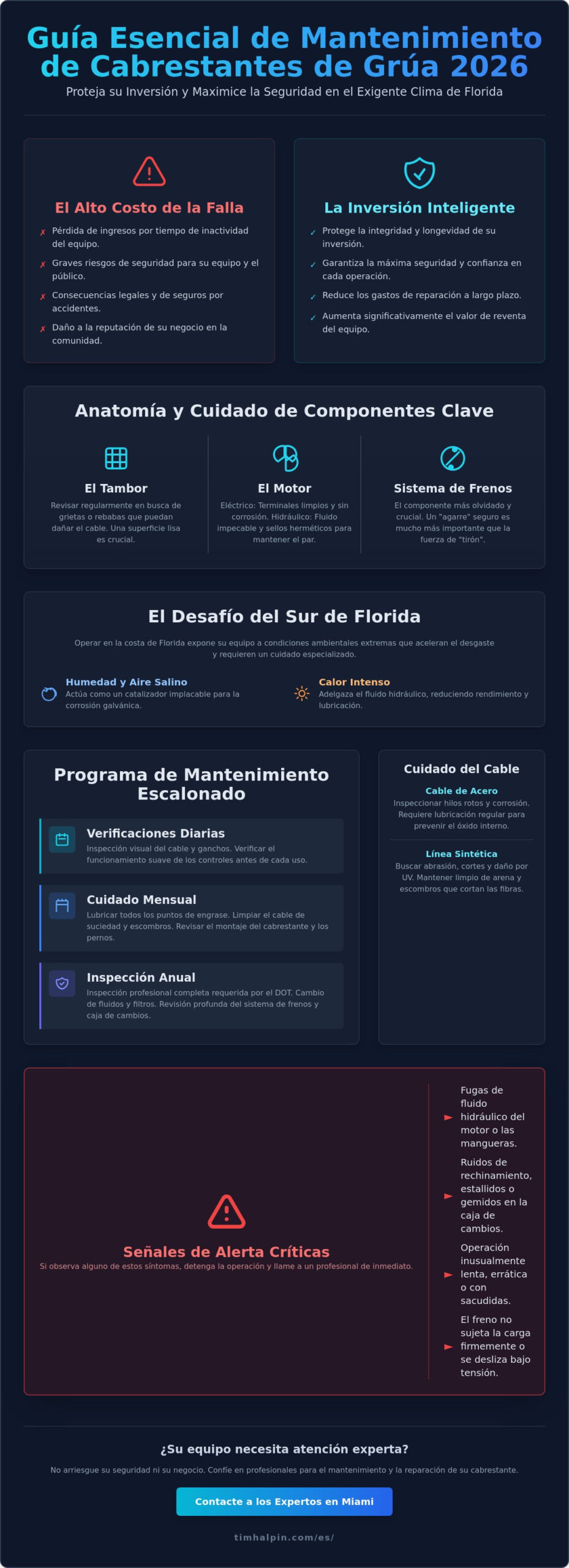 Mantenimiento del Cabrestante de Grúa: La Guía del Profesional de Remolque para 2026
