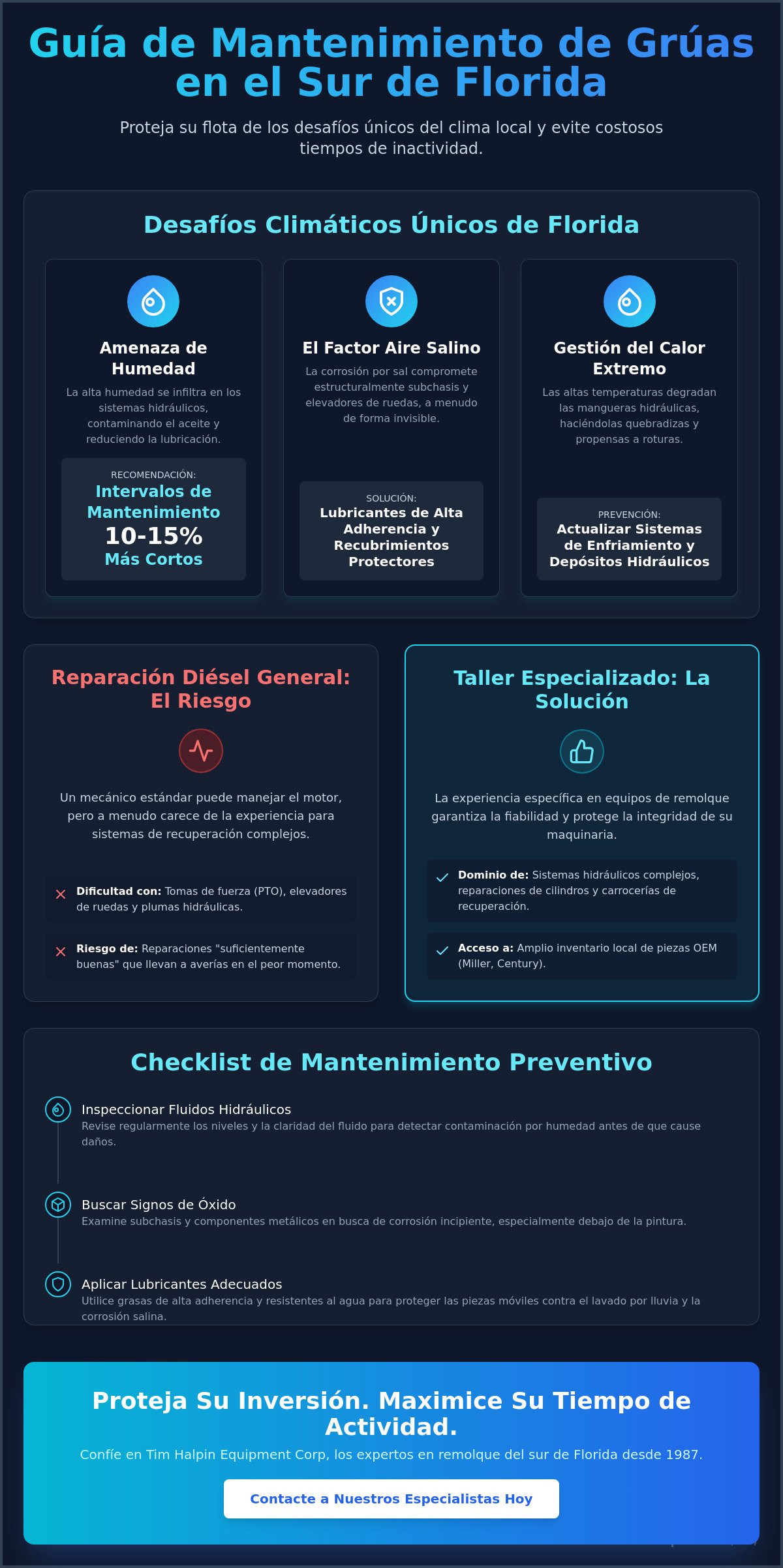 Reparación de Grúas en el Sur de Florida: La Guía Profesional para la Fiabilidad de la Flota (2026)