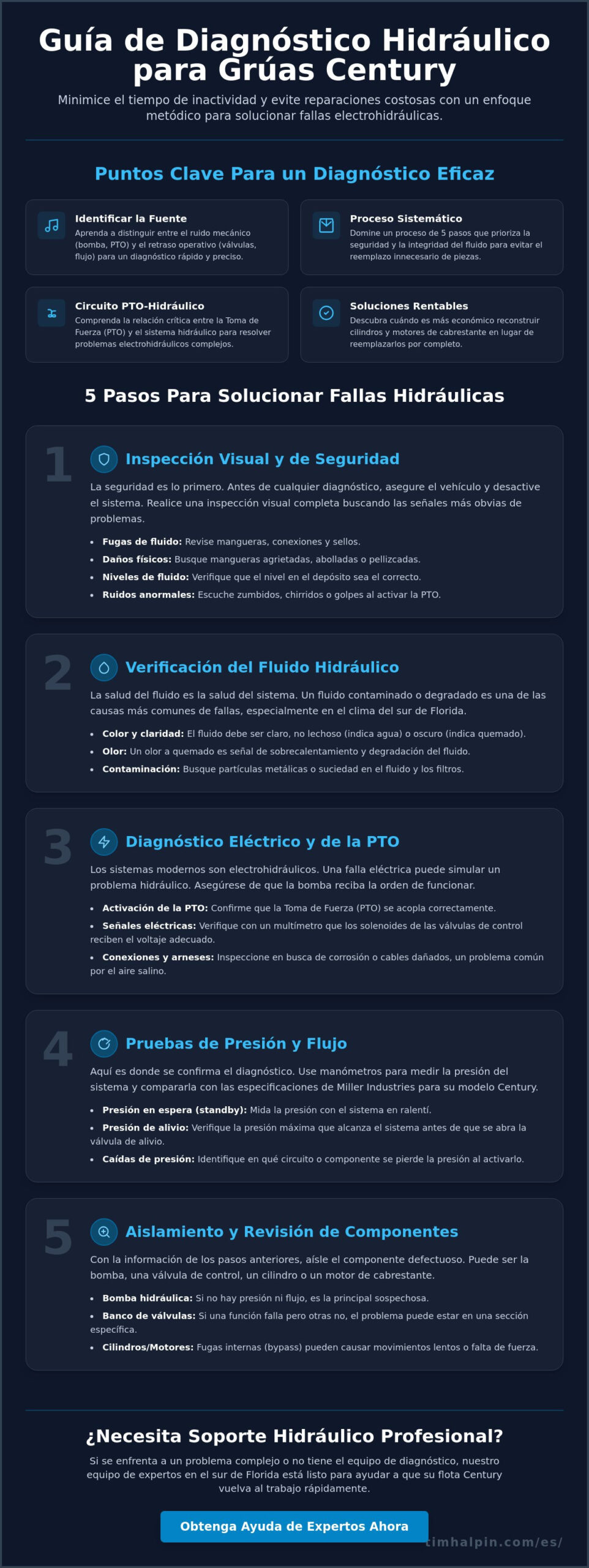 Solución de Problemas Hidráulicos de Grúas Century: La Guía del Gerente de Flota