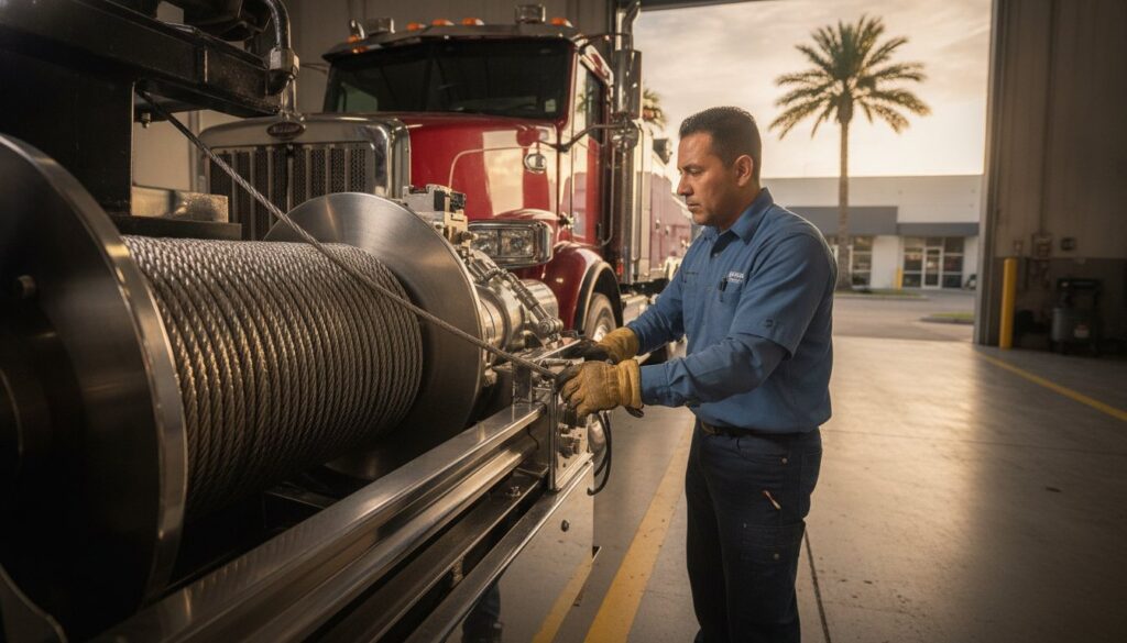 Tow Truck Winch Maintenance: The Professional Wrecker’s Guide for 2026