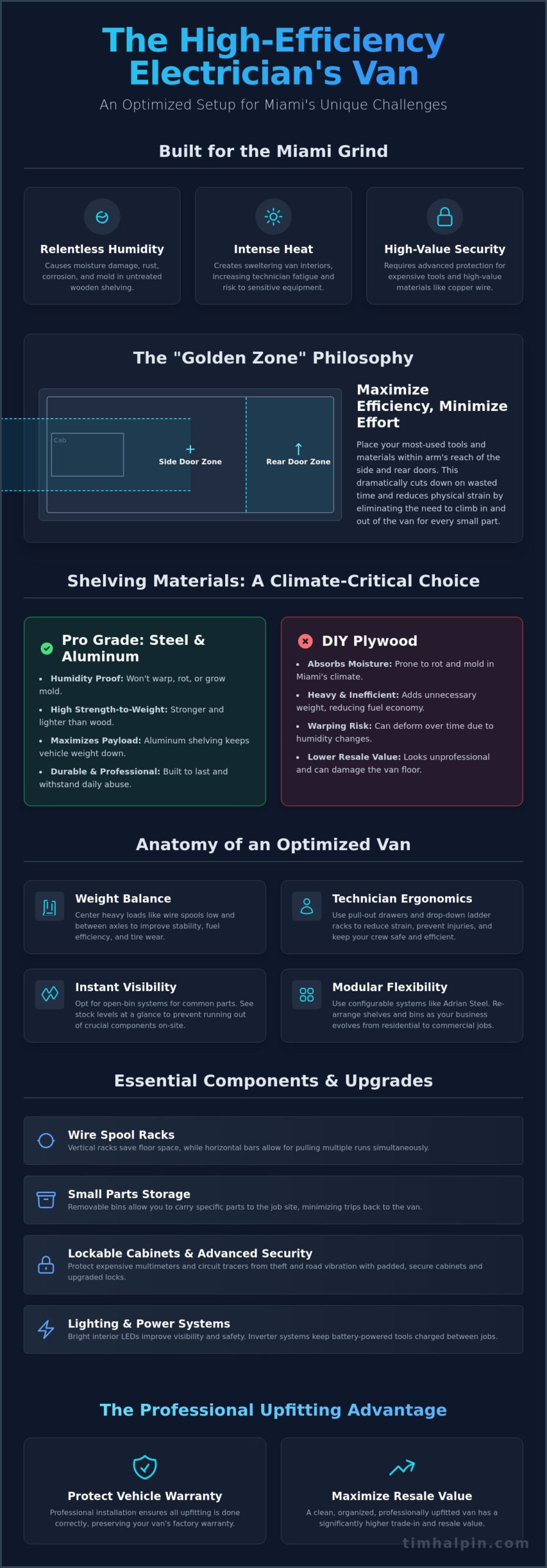 The Best Van Setup for Electricians in Miami: 2026 Fleet Optimization Guide