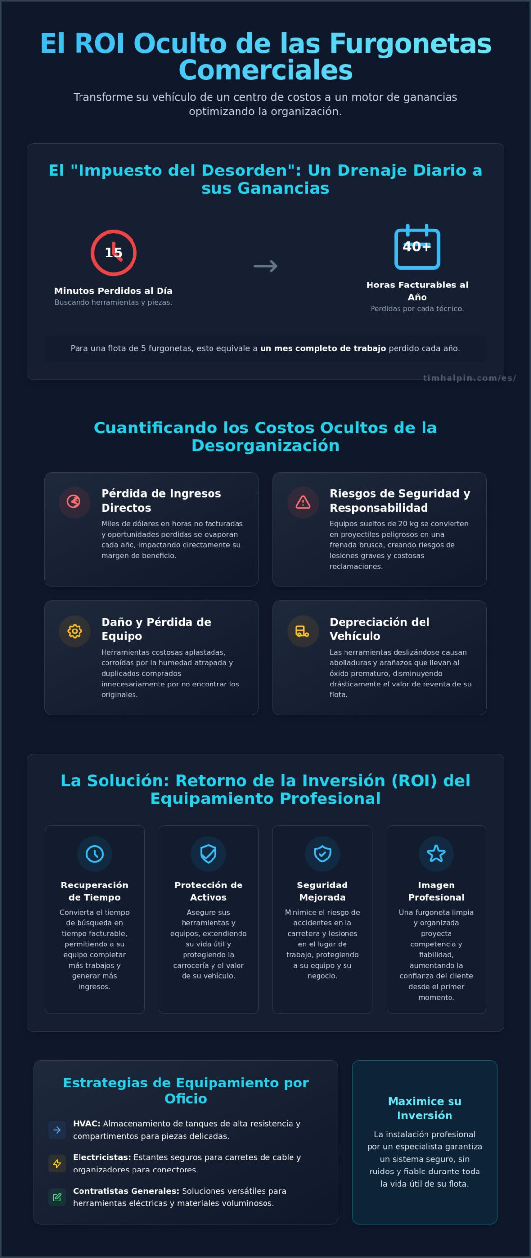 El ROI del Estantería para Furgonetas Comerciales: Convirtiendo la Organización en Beneficio