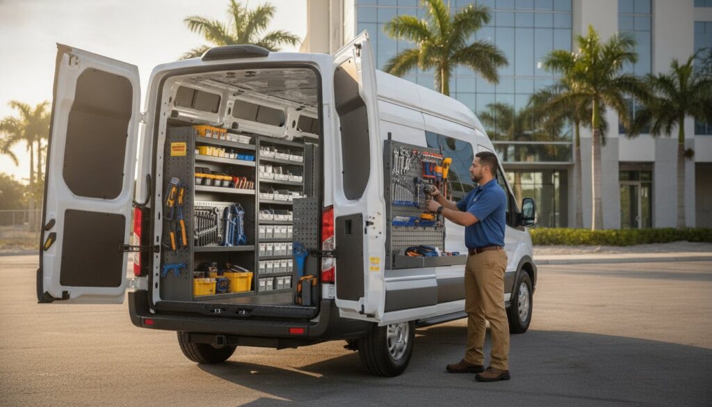 Adrian Steel Shelving for Ford Transit in Miami: The 2026 Upfit Guide