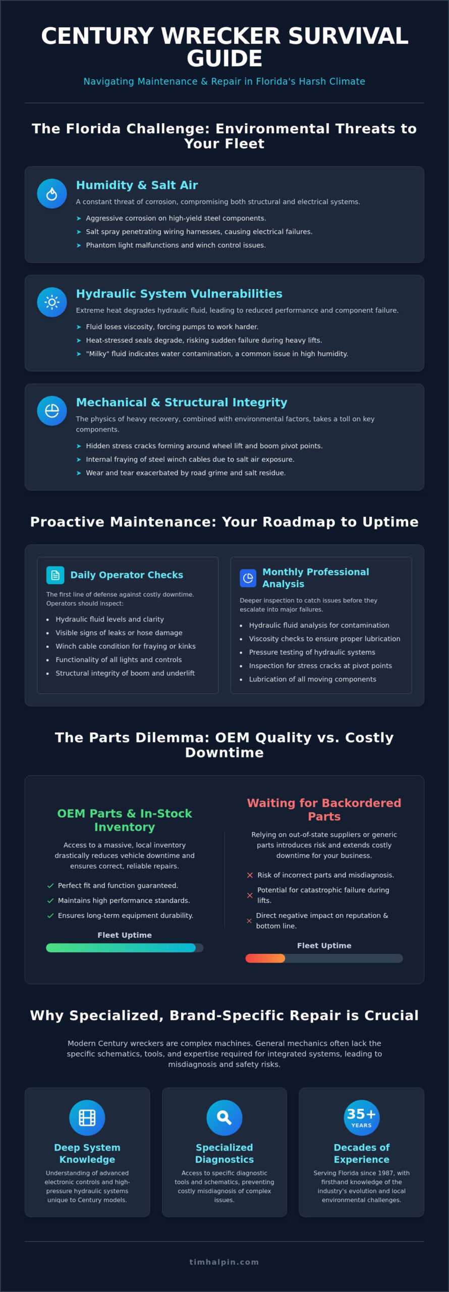 Century Wrecker Repair in Florida: The Professional Guide to Fleet Maintenance