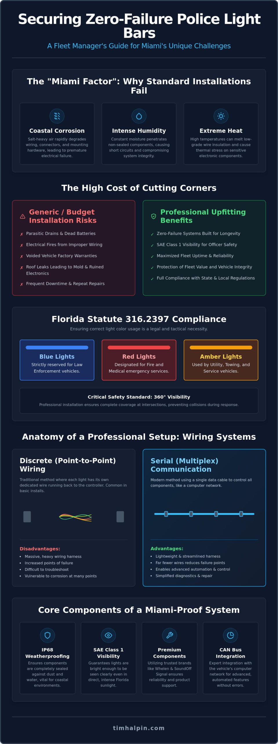 Police Light Bar Repair and Installation in Miami: The 2026 Fleet Manager’s Guide