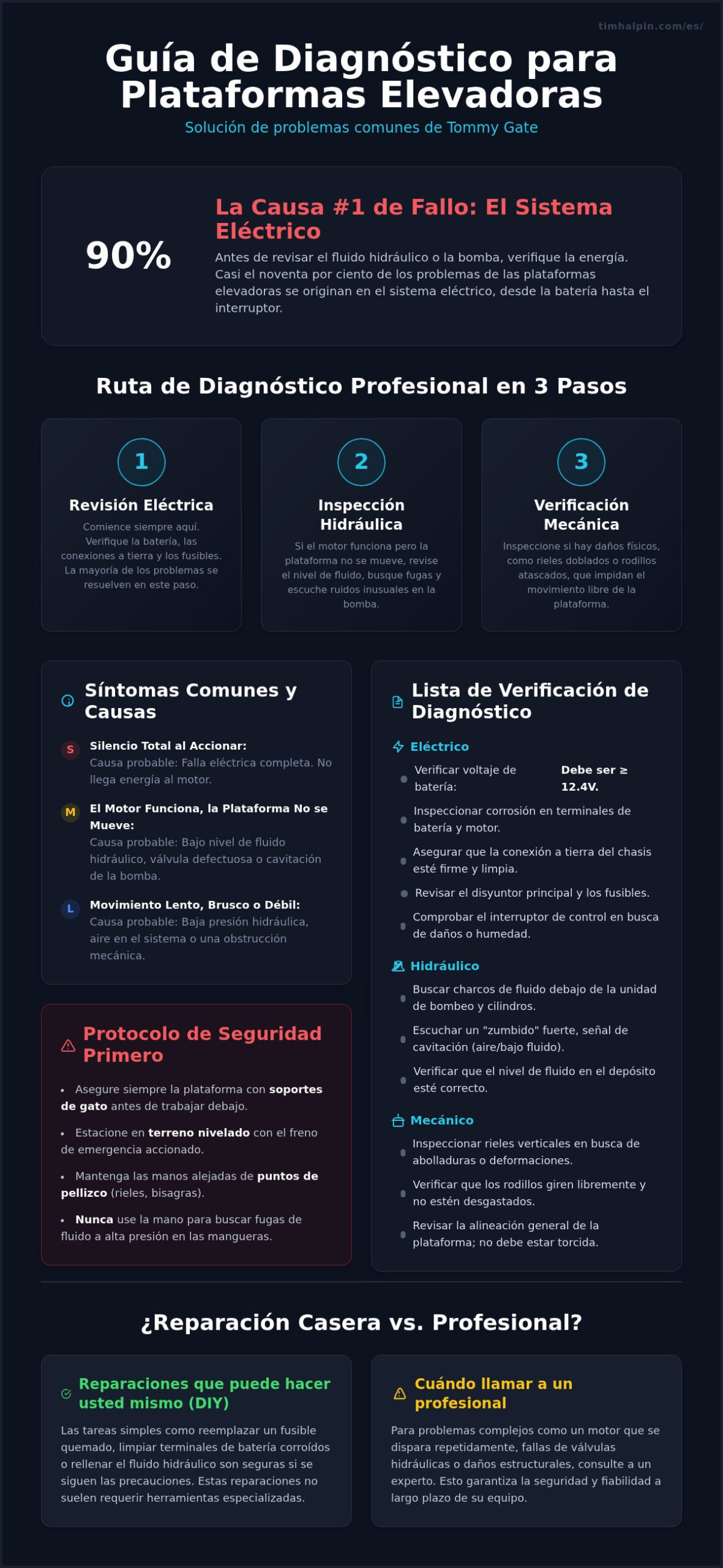 Solución de Problemas de Plataformas Elevadoras Tommy Gate: La Guía del Profesional (2026)
