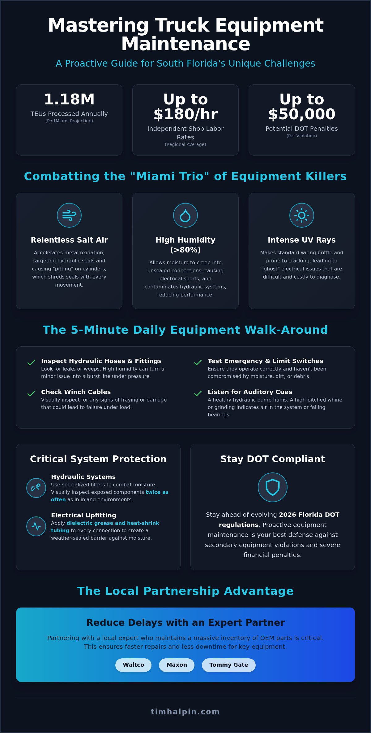 The Ultimate Truck Equipment Maintenance Checklist for South Florida Fleets (2026)