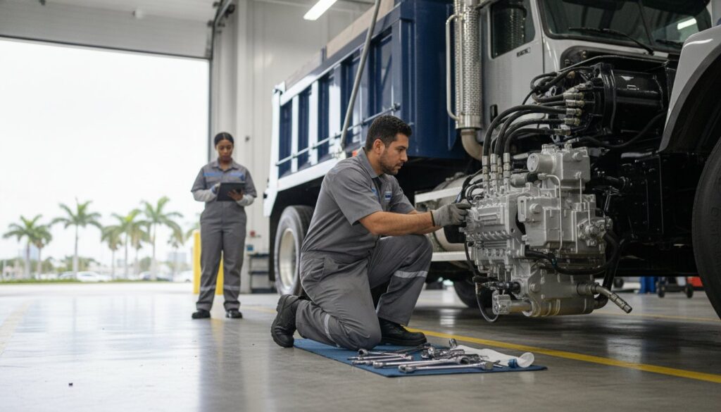 Commercial Truck Hydraulic Pump Repair in Miami: The Fleet Manager’s 2026 Guide