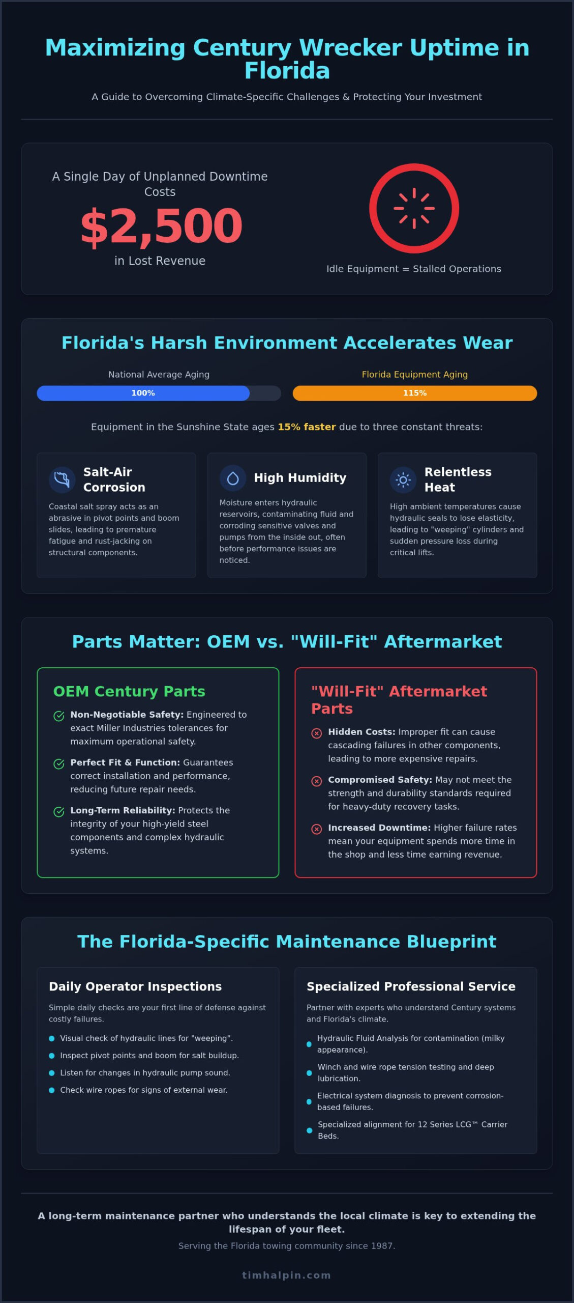 Century Wrecker Repair in Florida: The 2026 Fleet Maintenance Guide