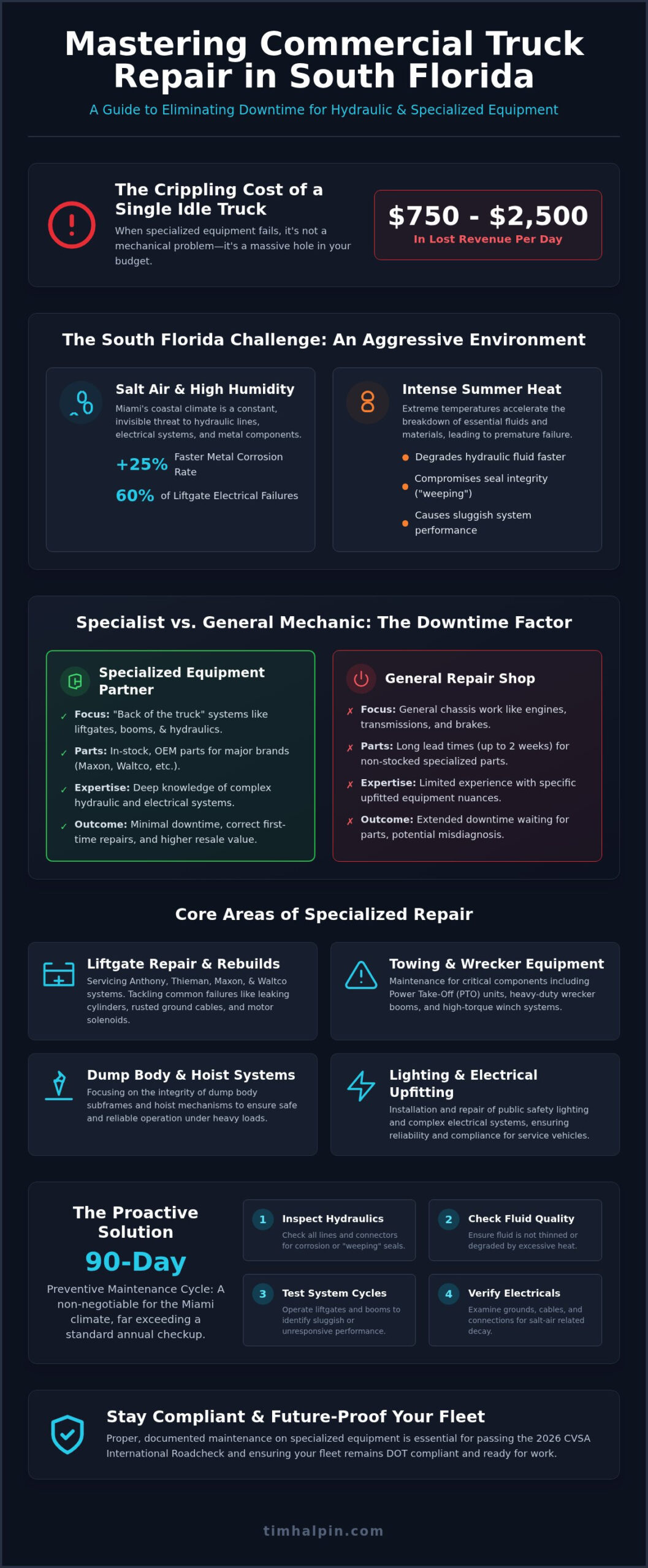 Commercial Truck Hydraulic Repair in Miami: The 2026 Fleet Manager’s Guide