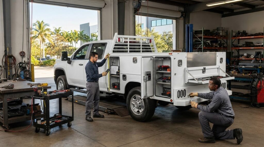 Service Body Installation in Miami: How to Spec Your Work Truck